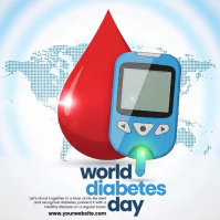Illustrative World Diabetes Day Instagram Post template