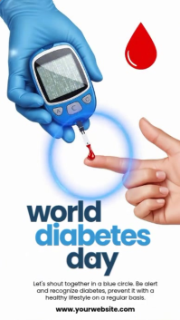 Illustrative World Diabetes Day Instagram Story template