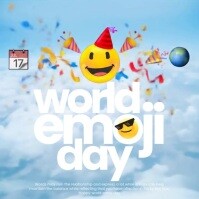 Illustrative World Emoji Day Instagram Post template