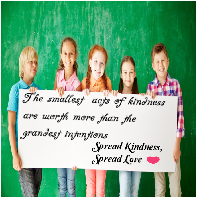 Illustrative World Kindness Day Instagram Post Template | PosterMyWall
