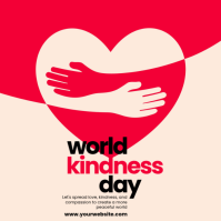 Illustrative World Kindness Day Instagram Post template