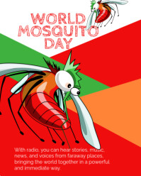 Illustrative World Mosquito Day Instagram Portrait template