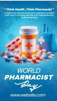 Illustrative World Pharmacy Instagram Story template