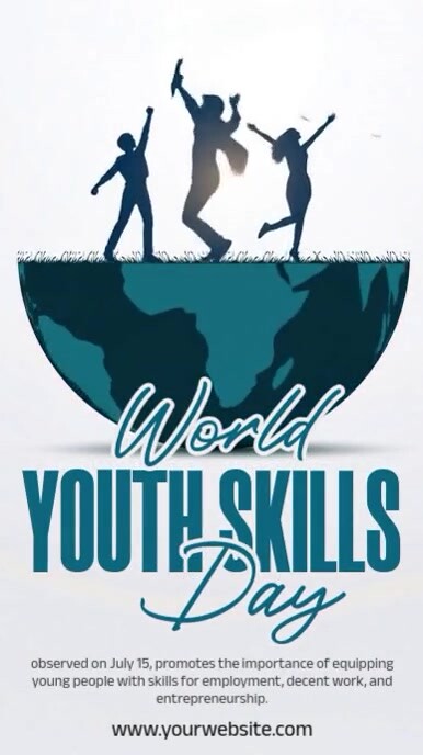 Illustrative World Youth Skills Day Instagram Story Indaba yaku-Instagram template