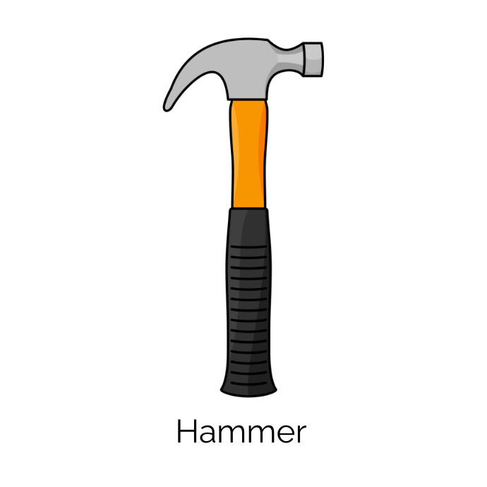 Illustrator Hammer Logo template
