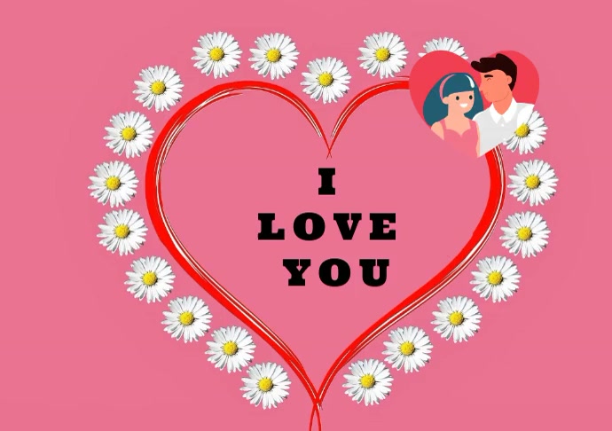 ILOVE YOU Template PosterMyWall