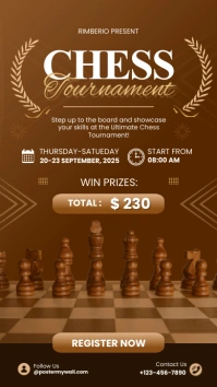 Ilustratif Chess Tournament Instagram Story Instagram-verhaal template