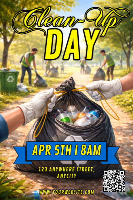 Ilustratif Clean-Up Day Event Poster Template | PosterMyWall
