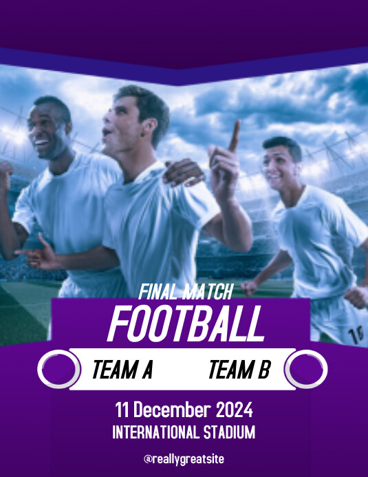 Ilustratif Final Match Pamflet (letter As) Template | PosterMyWall