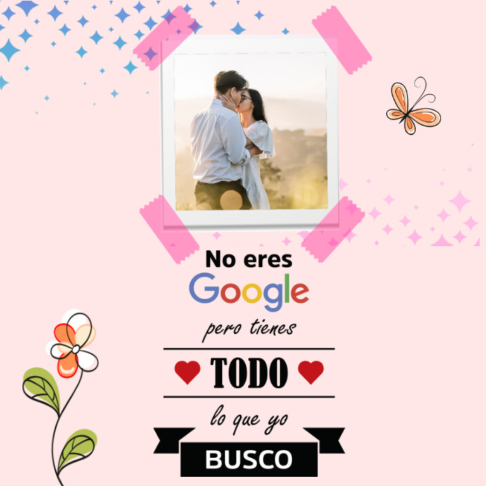 Ilustrativo San Valentine Publicación De Instagram template