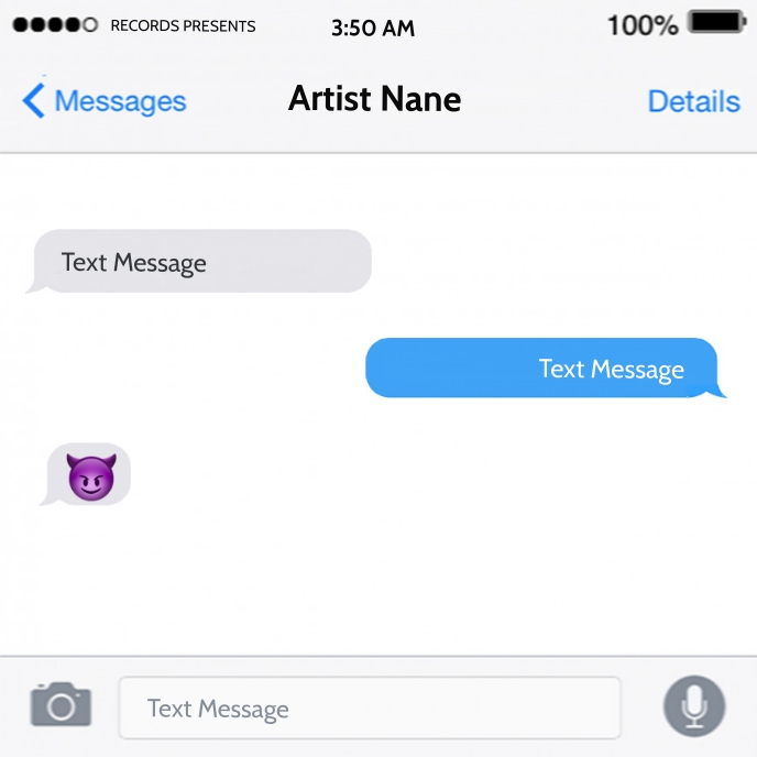 iMessage mixtape cover art design template | PosterMyWall