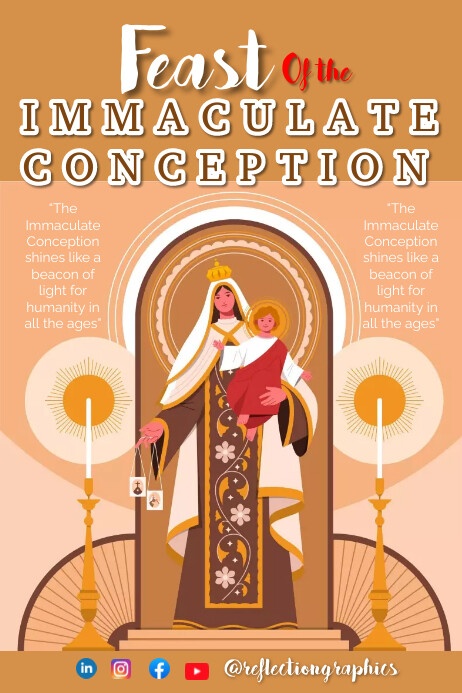 Immaculate conception template Poster