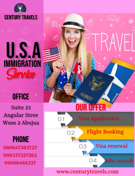 Immigration (1) Flyer (US-Letter) template