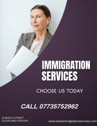 immigration Services Flyer Design Template | PosterMyWall