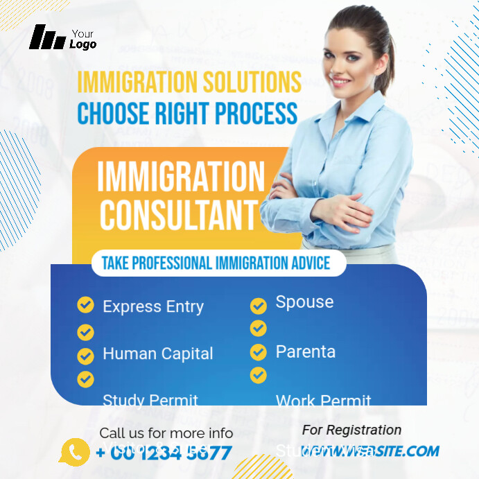 Immigration Consultant Ad Template | PosterMyWall