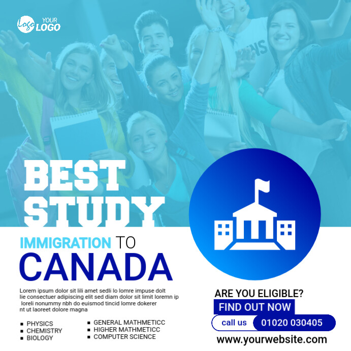 Immigration Consultant Ad Template | PosterMyWall