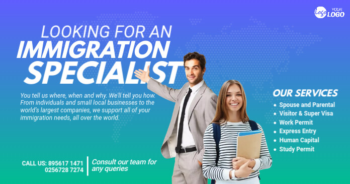 Immigration Consultant Ad Template | PosterMyWall