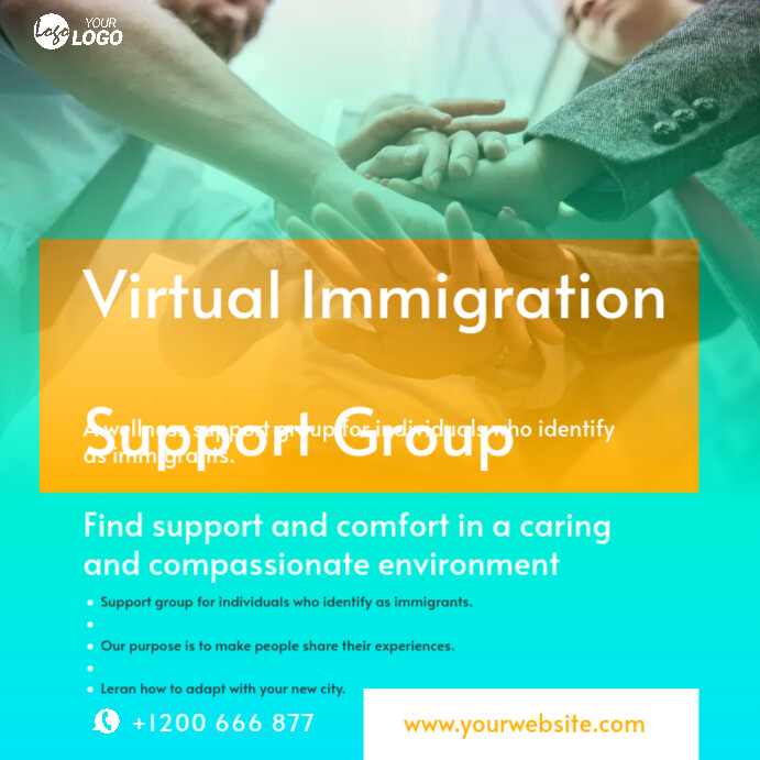 Immigration Support Group Ad Template | PosterMyWall