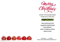 wellness roller blend gift card Carte postale template