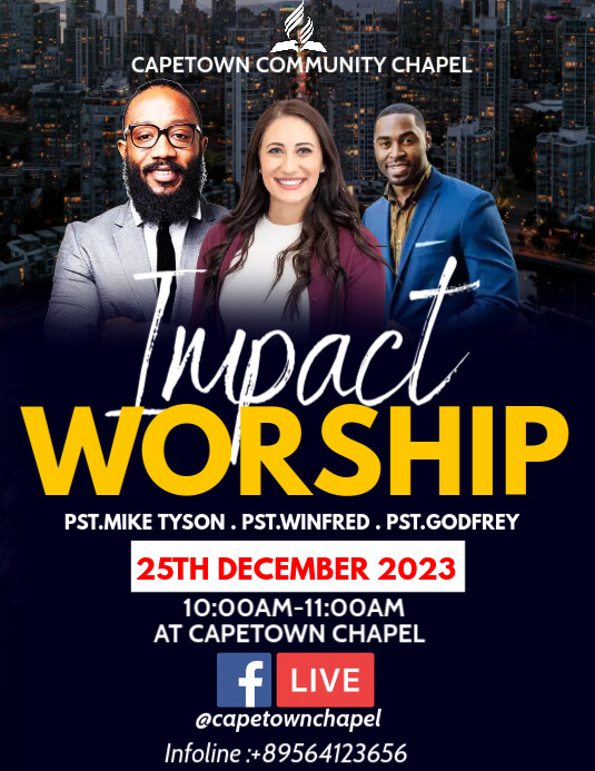 Copy of impact worship flyer template (1) | PosterMyWall