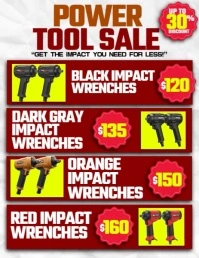 Impact Wrench Deals That Shine Folder (US Letter) template