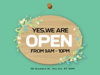 Important Announcement,corporate Panneau de jardin template