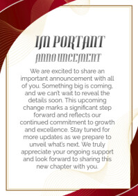 New Program Announcement Template | PosterMyWall