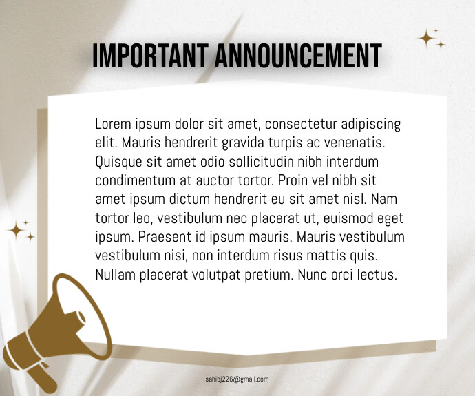 Notice Maker Copy of important announcement | PosterMyWall