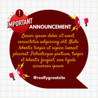 Important Announcement Template | PosterMyWall