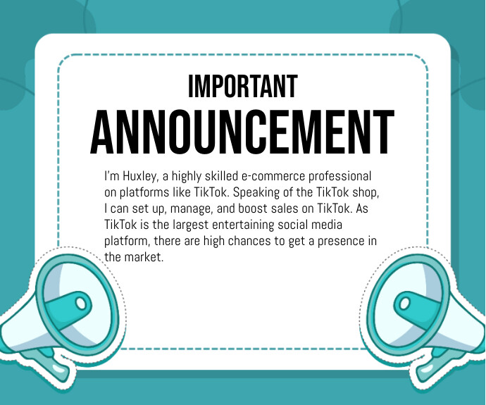 Business Announcement Template - prntbl.concejomunicipaldechinu.gov.co