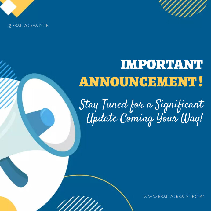 Important Announcement Template | PosterMyWall