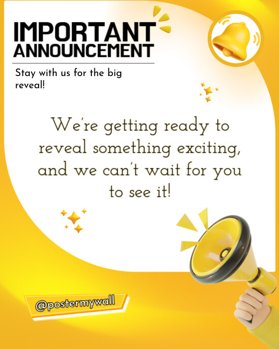 Copy of Important Announcement | PosterMyWall