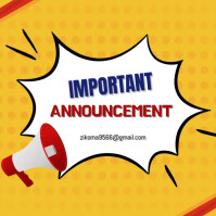 Important Announcement Template | PosterMyWall