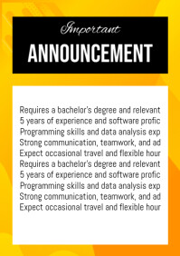 Announcement Guide Announcement Template | PosterMyWall