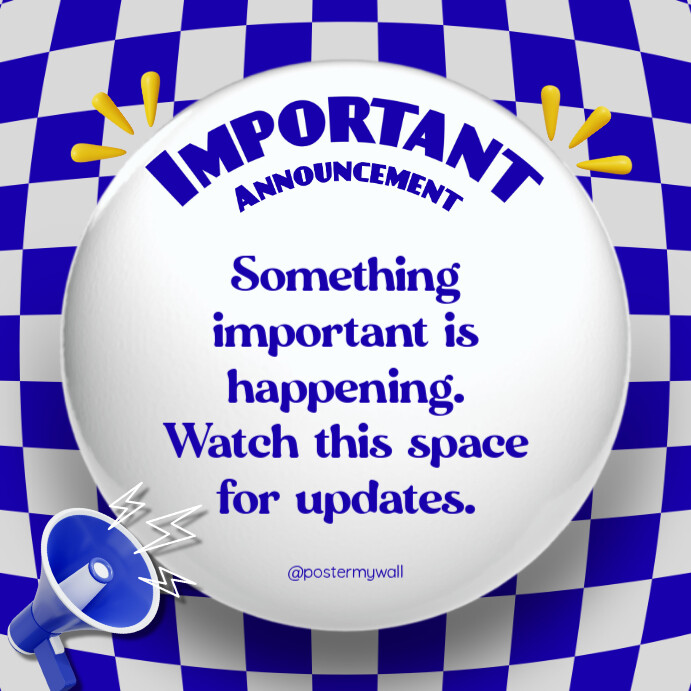 Important Announcement Instagram Plasing template