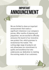 Announcement Guide Announcement Template | PosterMyWall