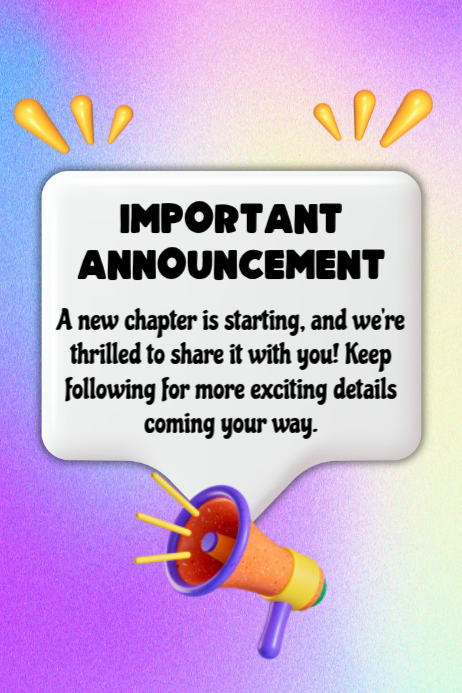 Important Announcement Template | PosterMyWall