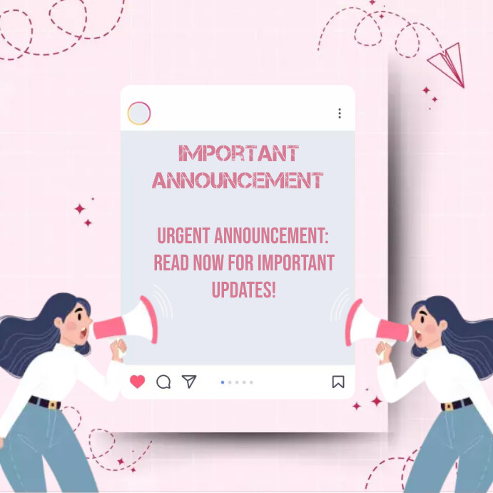 Instagram Announcement The Instagram Announcement and Immediate Treatment