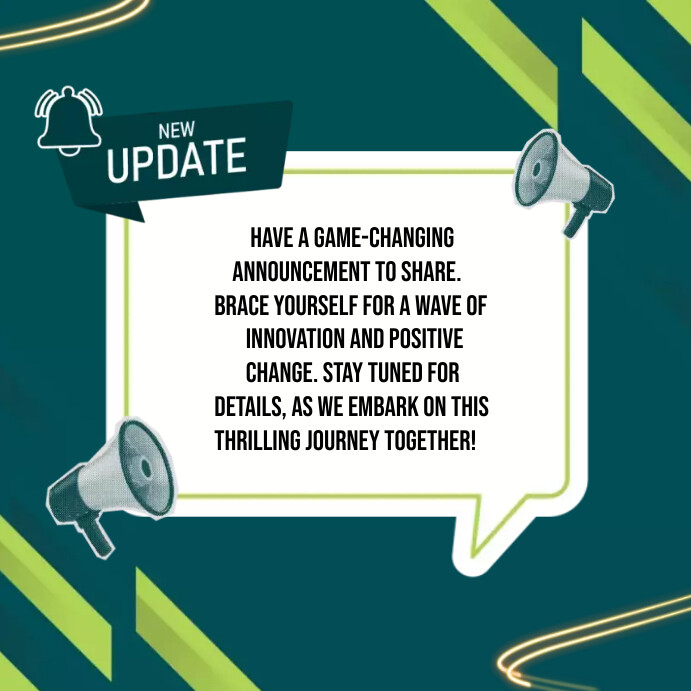 Important Announcement INSTAGRAM STORY Template PosterMyWall