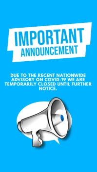 IMPORTANT ANNOUNCEMENT Post ticktok Instagram Story template
