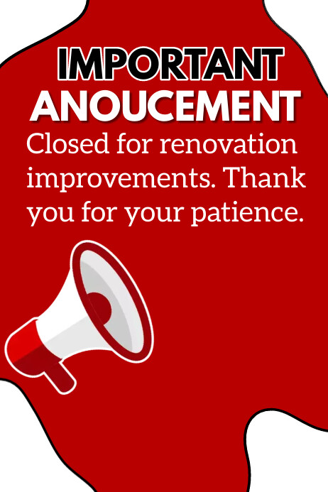 Important announcement poster Template | PosterMyWall