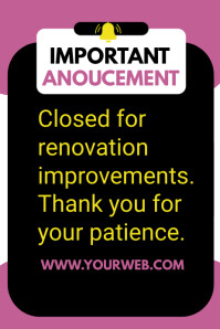 Important announcement poster Template | PosterMyWall