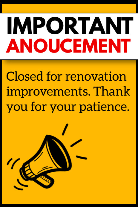 important announcement poster Template | PosterMyWall