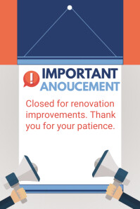 important announcement poster Template | PosterMyWall