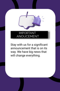 important announcement poster Template | PosterMyWall