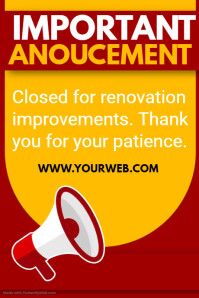 Important announcement poster Template | PosterMyWall