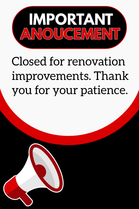 Important announcement poster Template | PosterMyWall