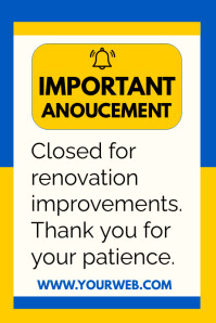 important announcement poster Template | PosterMyWall