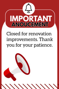 Important announcement poster Template | PosterMyWall