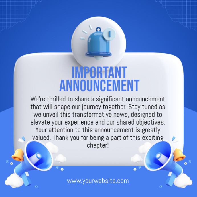 Important Announcement posters Template | PosterMyWall